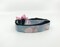 Martingale Dog Collar With Optional Flower Or Bow Tie Pink Roses On Gray Polka Dot Adjustable Slip On Collar Sizes S, M, L, XL product 6